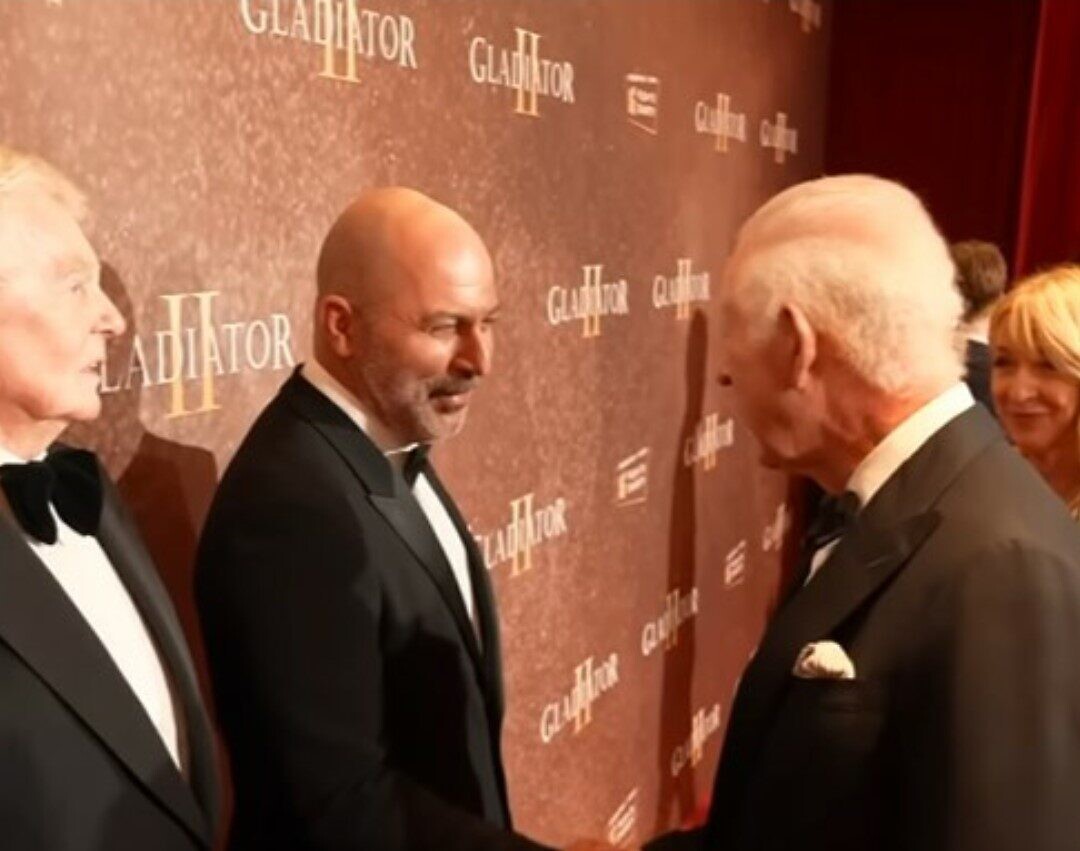 Lior Raz incontra Re Carlo alla première londinese del film “Il Gladiatore II”