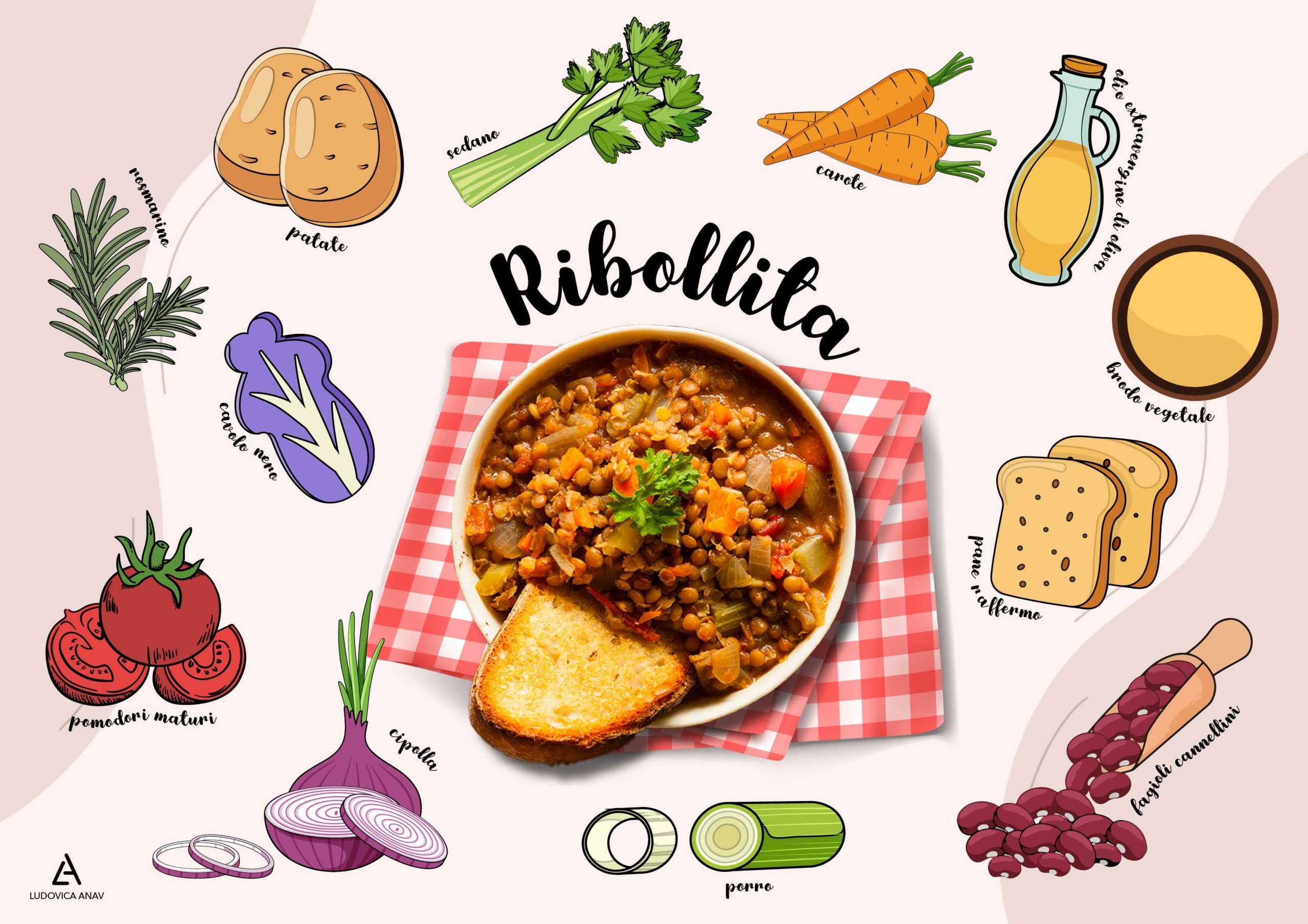 La ribollita, ricetta tradizionale toscana