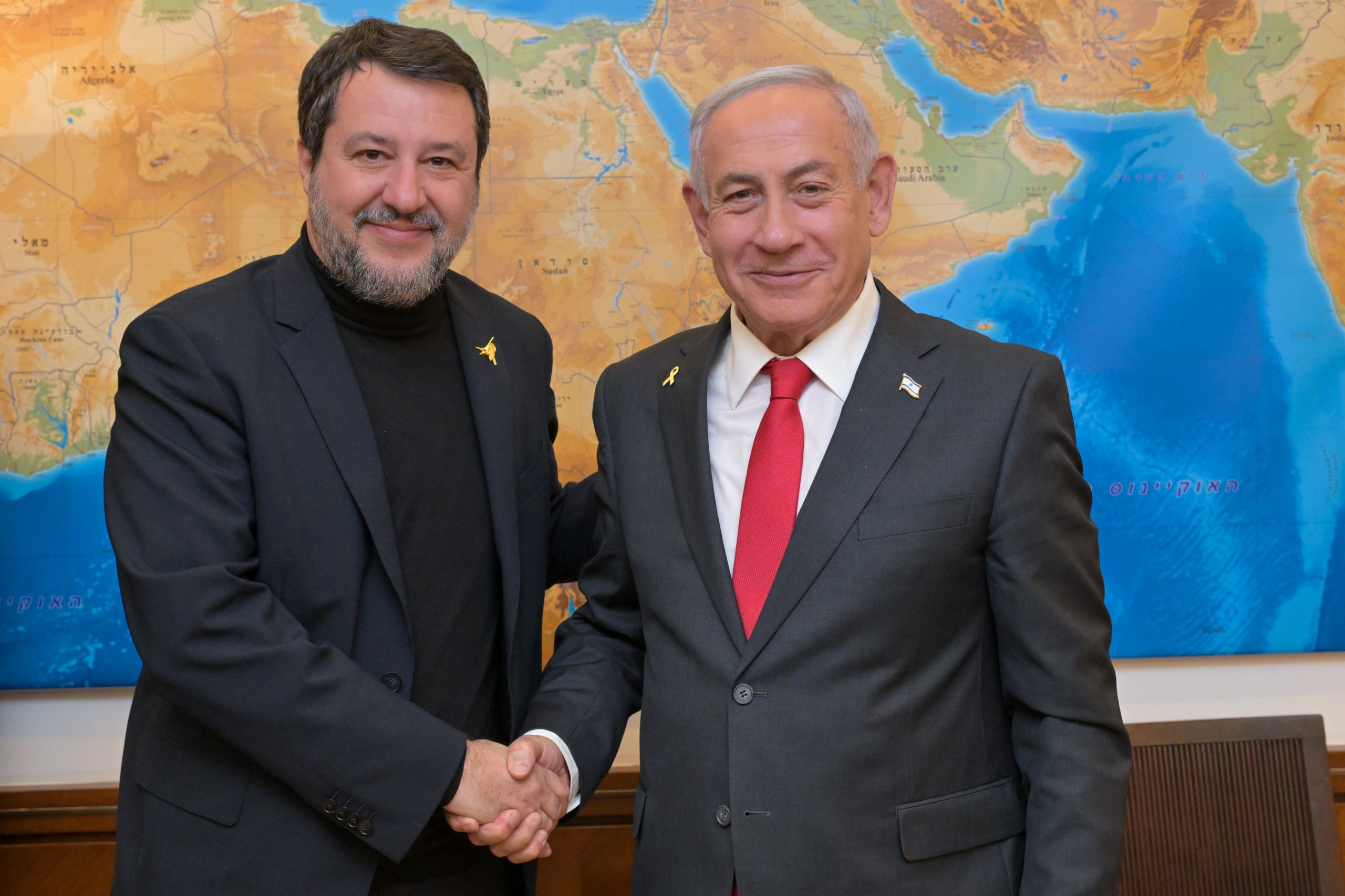 Israele, Salvini incontra Netanyahu: ribadita amicizia. Dalla Corte Penale Internazionale “decisioni indecenti”