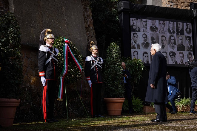 Commemorazione Fosse Ardeatine: il ricordo di Mattarella. Presenti le istituzioni ebraiche